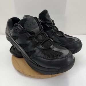 Z-CoiL Mens 9 Black Spring Heel Walking Shoes Orthopedic Comfort Sneaker